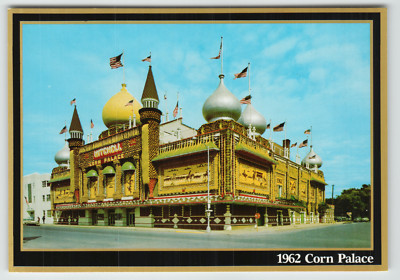 Continental Postcard 1962 Corn Palace in Mitchell, SD.
