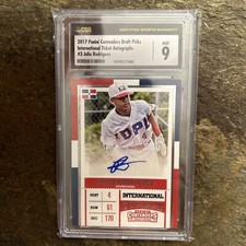 2017 Contenders Draft Prospect Int Rookie Ticket Julio Rodriguez CSG 9 Auto 10