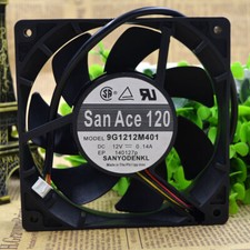 Sanyo 9G1212M401 12CM 12038 12V 0.14A 3-wire double ball cooling fan
