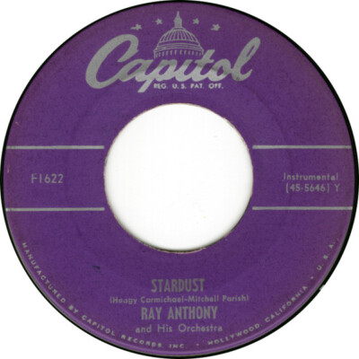 Ray Anthony & His Orchestra - Stardust / The Man With The Horn 0 7'', Single, Mon
