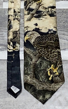 Endangered Species "American Bald Eagle" 100% Silk Neck Tie Made in the USA
