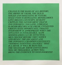 Jenny Holzer Inflammatory Essay Offset Lithograph Print 17" x 17" (1979-82)