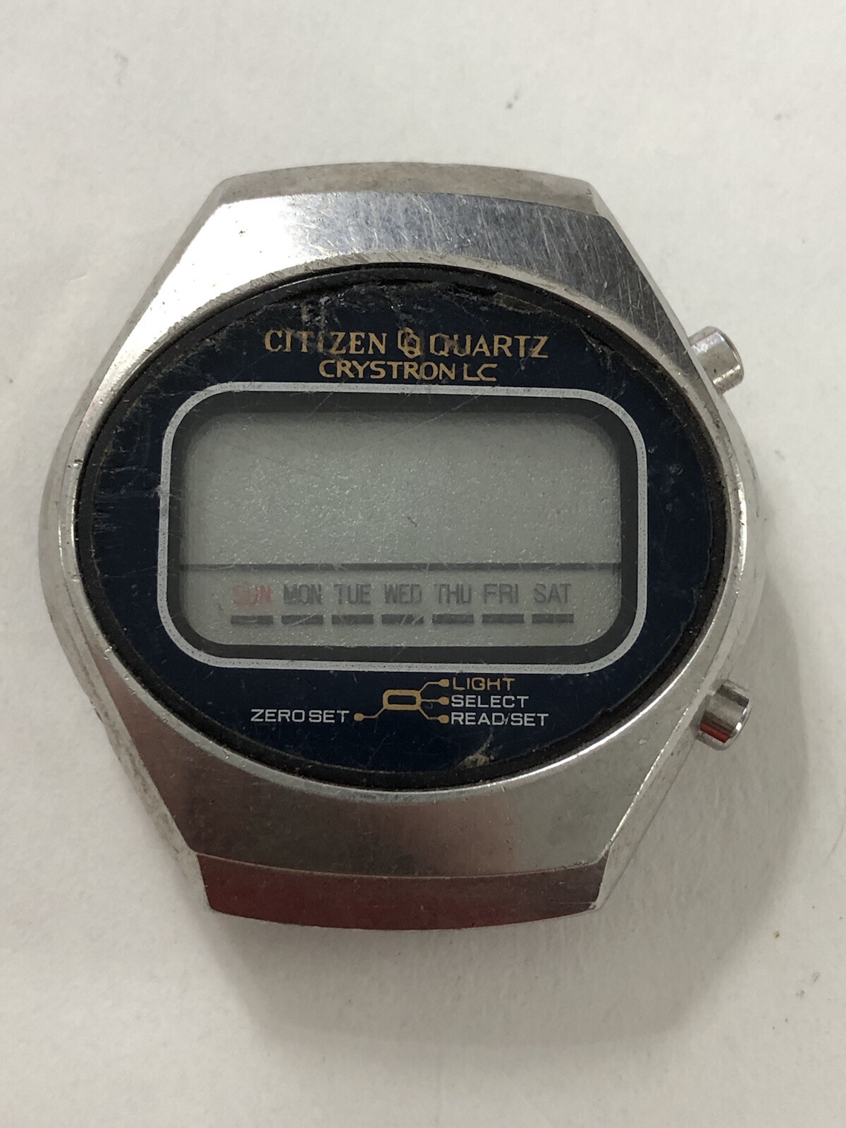 日本製】 超レア CITIZEN QUARTZ CRYSTRON LC 4-097718 腕時計(デジタル)