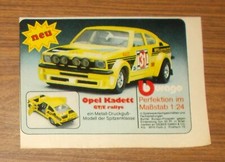 Seltene Werbung BURAGO Opel Kadett GT/E Rallye 1978