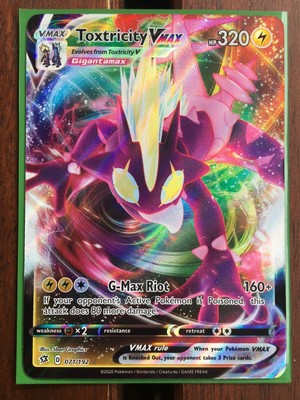 Pokemon Card TOXTRICITY VMAX Ultra Rare 71/192 REBEL CLASH *MINT* (071) | eBay