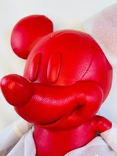 Collectible Limited New Disney X Coach Electric Red Mickey Mouse Leather Plush