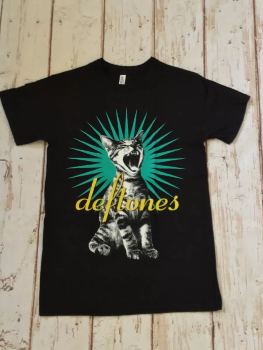 NEW- DEFTONES - CAT LOGO - BAND T-SHIRT