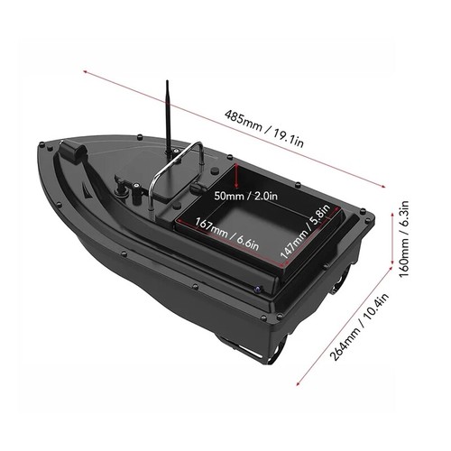 Twin Motors Fish Finder GPS RC Fishing Boat RC Bait Boat Fish Baits Lure - Picture 7 of 13