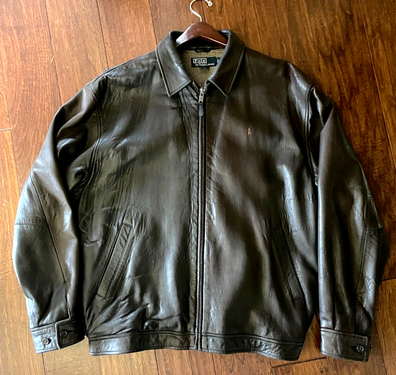 Ralph Lauren Polo Vintage ?Lambskin Leather Bomber Jacket? Size: Large |  eBay