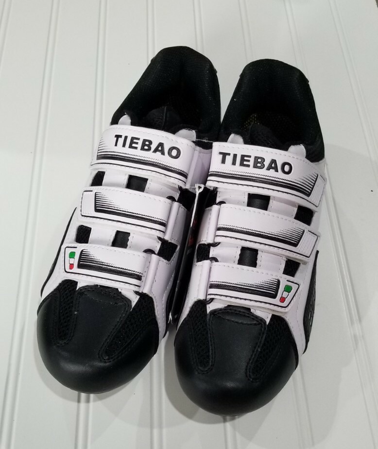 Tiebao road cycling shoes carbon TB16-B943- 0102 Black/white  display picture 1