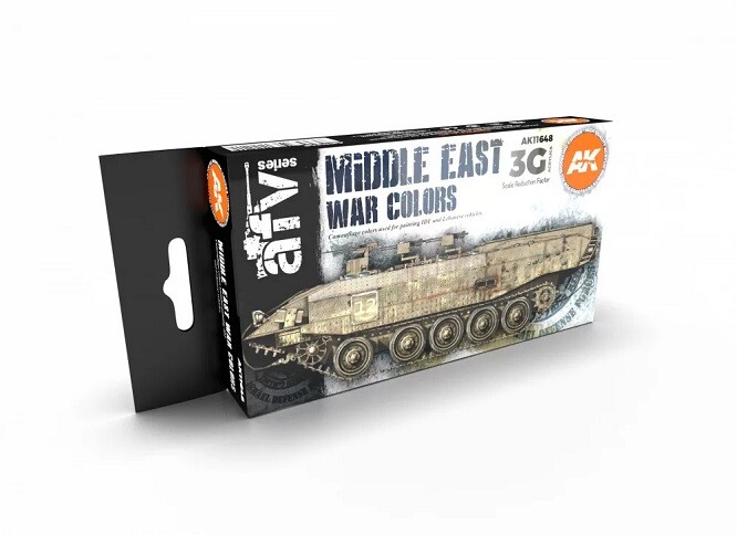 Ak Interactive AK11648 - Middle East War Colors 3G 6x17ml - New