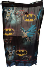 Batman 40x63 Window Curtain Drapes Panel Black Blue -Franco Manufacturing