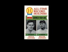 1979 Topps 418 Dutch Leonard ATL DP/Walter Johnson EX-MT #D1,092209