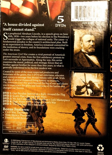 The American Civil War Sammleredition 5-DVD Blechdose Set mit Booklet - Bild 2 von 9