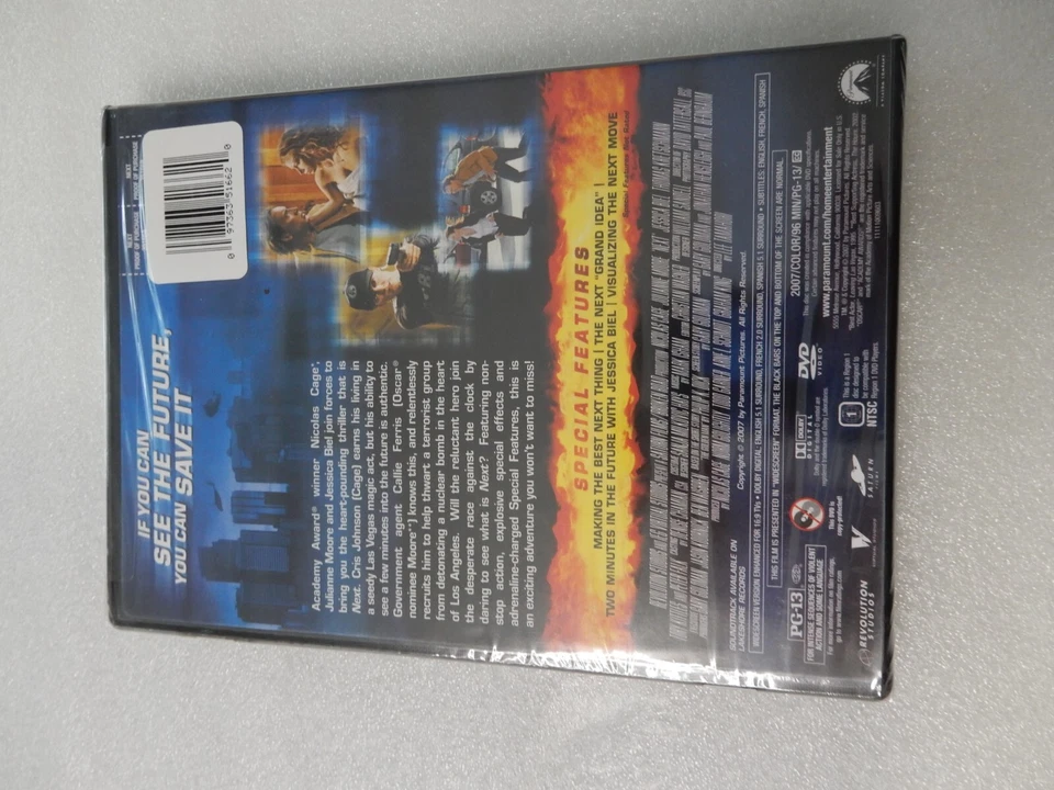 Next (DVD) Nicolas Cage Julianne Moore Jessica Biel NEW SEALED - Image 2 of 2
