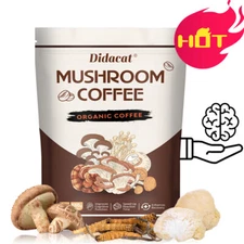 6 in 1 Mushroom Coffee Powder,30 Servings, 6.35oz,Balance your brain for clarity