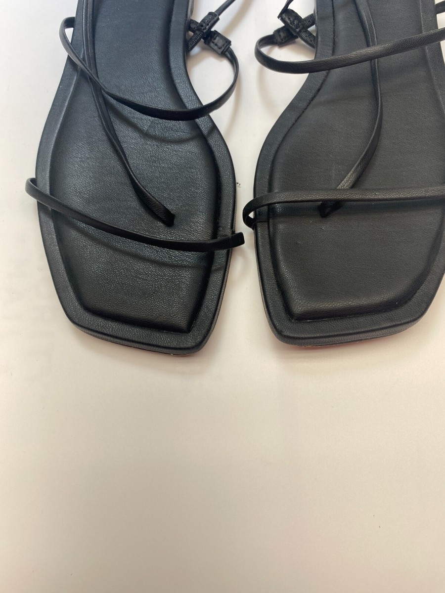 ★Steve Madden★ベスト商品★LYNLEY BLACK★サンダル Steve Madden Womens Lynley Black Strappy Square Toe Sandal