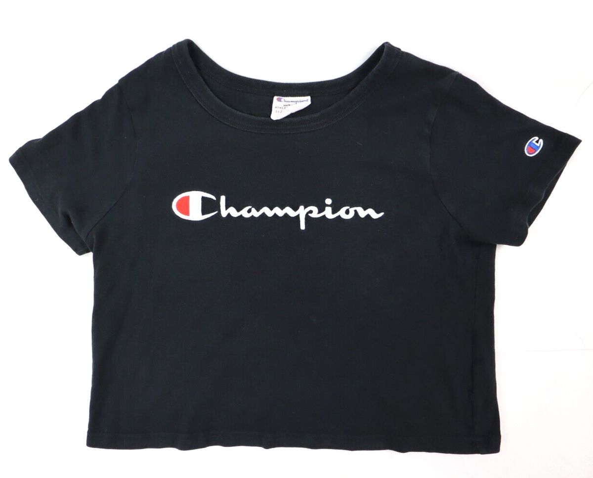 Short Sleeve Champion Heritage Tee Black Champion Heritage Women's
