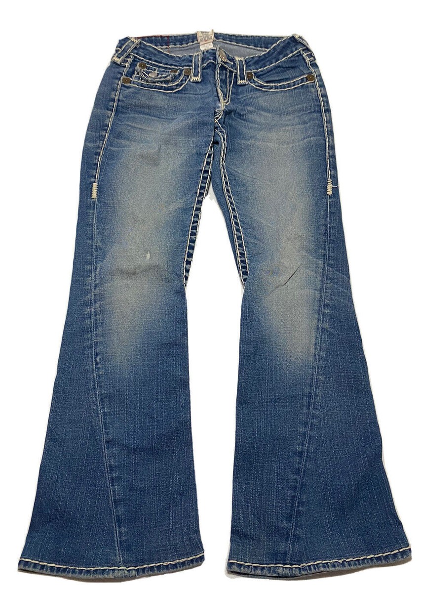 朝*様 True Religion flare denim y2k grung JOEY Y2K MID RISE FLARE