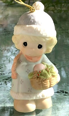 PRECIOUS MOMENTS - CHRISTMAS ORNAMENT - BOUGHS OF HOLLY TO MAKE YOU JOLLY