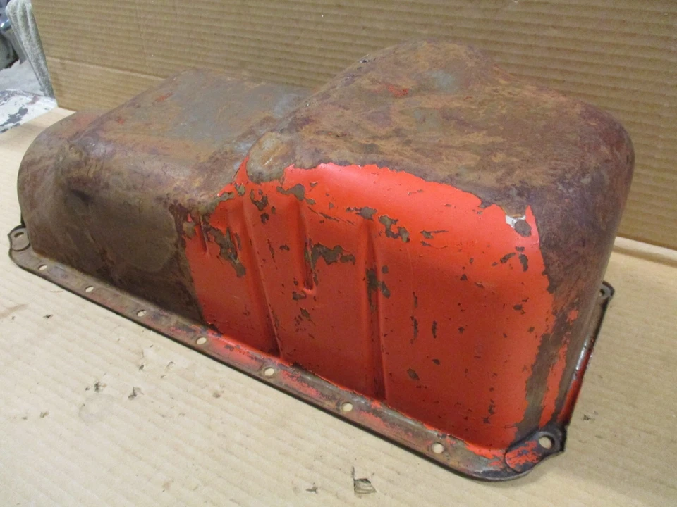 Chevrolet 1965-1969 bloque pequeño cárter de aceite de 3 pasos 327 350 Impala Belair original Foto 4 de 4