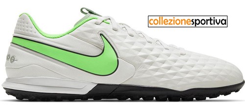SCARPE CALCETTO NIKE TIEMPO LEGEND 8 ACADEMY TF - AT6100-030  col.bianco/verde | eBay
