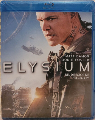 Elysium (Blu-ray, 2013) Spanish Packaging With English Audio, Matt Damon - New!