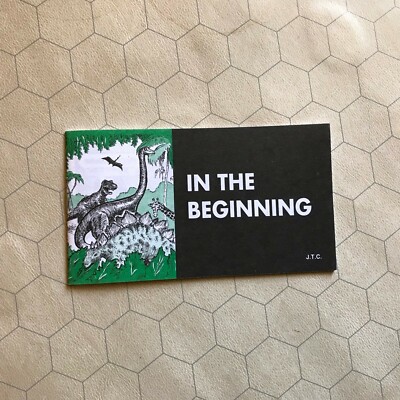 VINTAGE NOS CHICK TRACT In The Beginning Jack T. Chick Publications ...