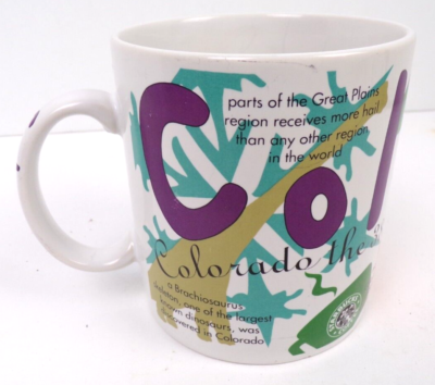 Vintage 1997 Starbucks Colorado States Of Bean Collection 20 oz Coffee Mug  Cup | eBay