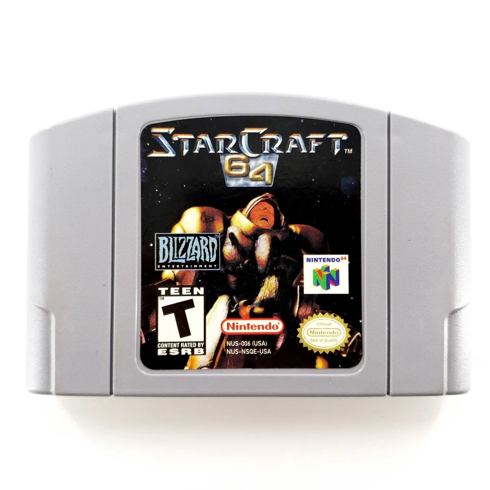 StarCraft 64 (Nintendo 64, 2000) Authentic w/ Box No Manual Tested & Works - Image 2 of 4
