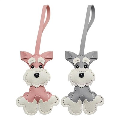 Hunde-Schlüsselanhänger, bezauberndes Sammlerstück, Ornament, PU-Leder-Schlü