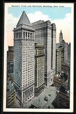 Postcard New York, NY, Bankers Trust and Equitable Building