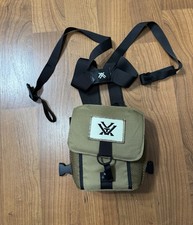 Vortex Optics Binocular Harness Case Tan with Logo, Secure Carrying Accessory