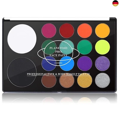 UCANBE Kinderschminke 18 Farben - Wasser aktiviert Gesichtsfarbe Sicher und