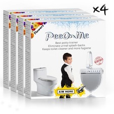 Pee Guard for Toilet Seat Bathroom Urine Deflector for Boys Men Flowers Scent X4