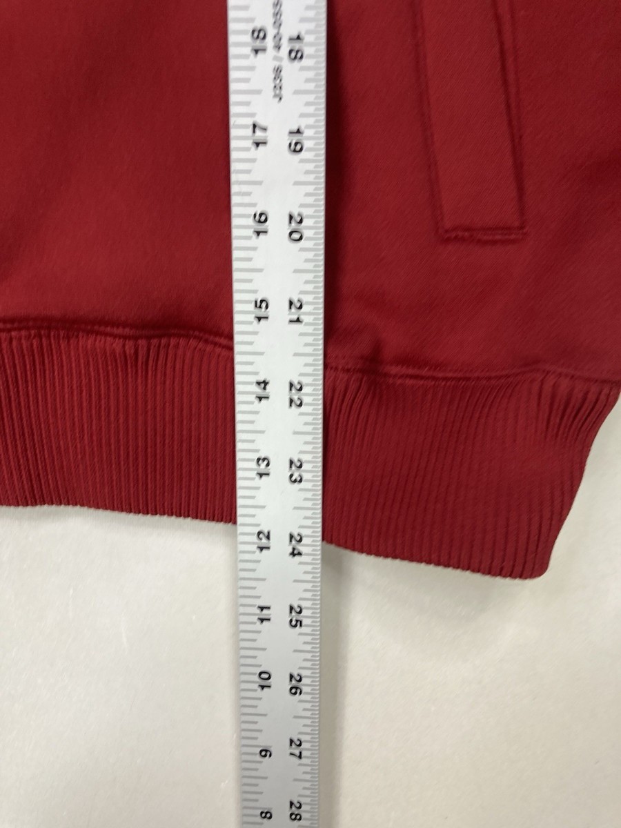 VINTAGE Abercrombie & Fitch Full Zip Track Jacket Men Large Red