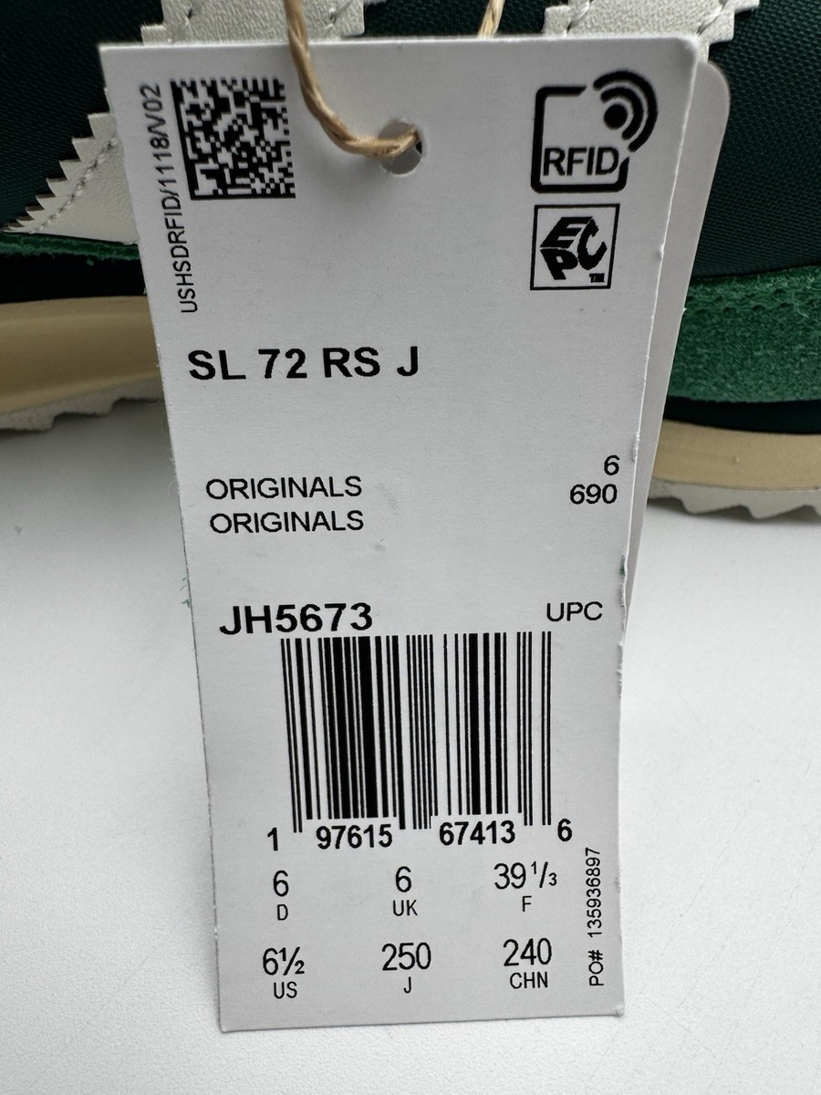 Adidas Juniors SL 72 Originals Size 6.5 Green/White |JH5673| | eBay
