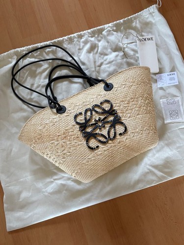 Loewe Anagram Basket Bag Anagram Basket Bag Loewe Basket Bag Raffia Basket Bag