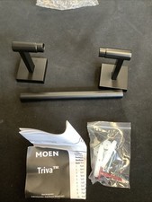 Moen Triva Hand Towel Bar in Matte Black BP1886BL N8