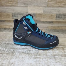 Salewa Crow GTX Womens Hiking Boots 9.5 Navy Ethernal Blue Lace Up Mid Salewa Crow GTX Womens Hiking Boots 9.5 Navy Ethernal Blue Lace Up Mid - Image 1