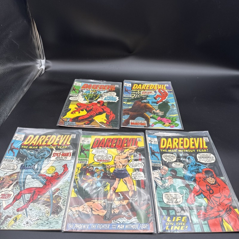 Marvel Daredevil Comic Lot #64 #65 #67 #68 #69 Silver Age 1969-1970 5 Comics
