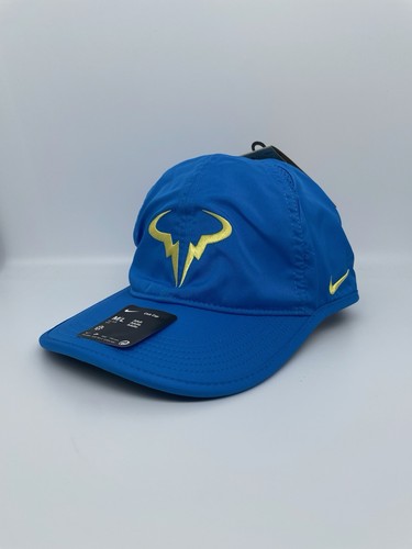 Nike Dri Fit Rafa Nadal Tennis Club Cap Hat Blue Size M/L New FB5600-406
