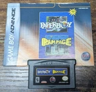 Nintendo GameBoy Advance Paperboy & Rampage 2005 Cartridge Working W/ Manual