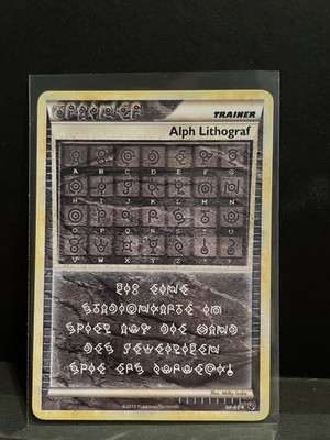 Alph Lithograf DREI - HGSS Undaunted, Excellent Condition, Deutsch