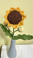 Crochet Single Sunflower