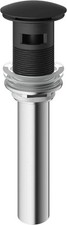 VIGO 1-3/4 in. Solid Brass Bathroom Sink Pop-Up Drain with Overflow Matte Black