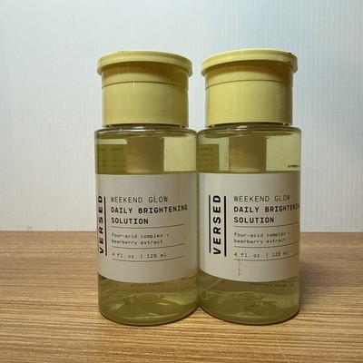 2 New Versed Weekend Glow Daily Brightening Solution 4 fl oz