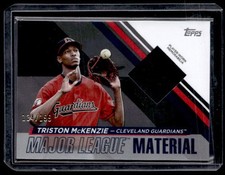 Triston McKenzie 2024 Topps Major League Material Relics Black /199 #MLM-TM