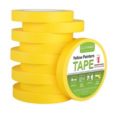 Yellow Painters Tape, Automotive Masking Tape - Yellow Masking Tape for Walls...