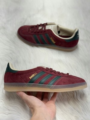 Adidas Gazelle Indoor Shadow Red Shadow Green Mens JH5403 NEW Multi Sz